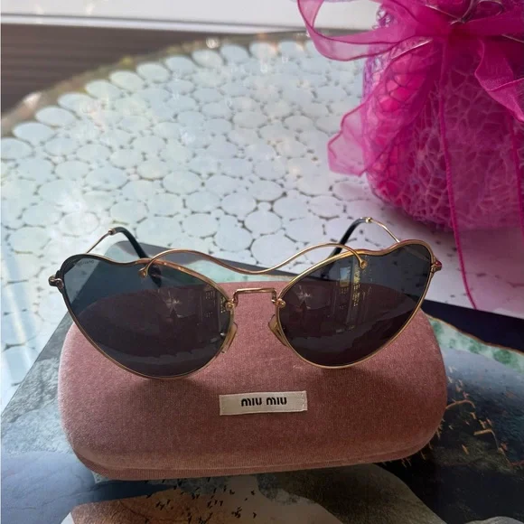 Miu Miu | Accessories | Miu Miu Elegant Gold Frame  display picture 3